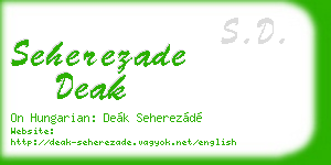 seherezade deak business card